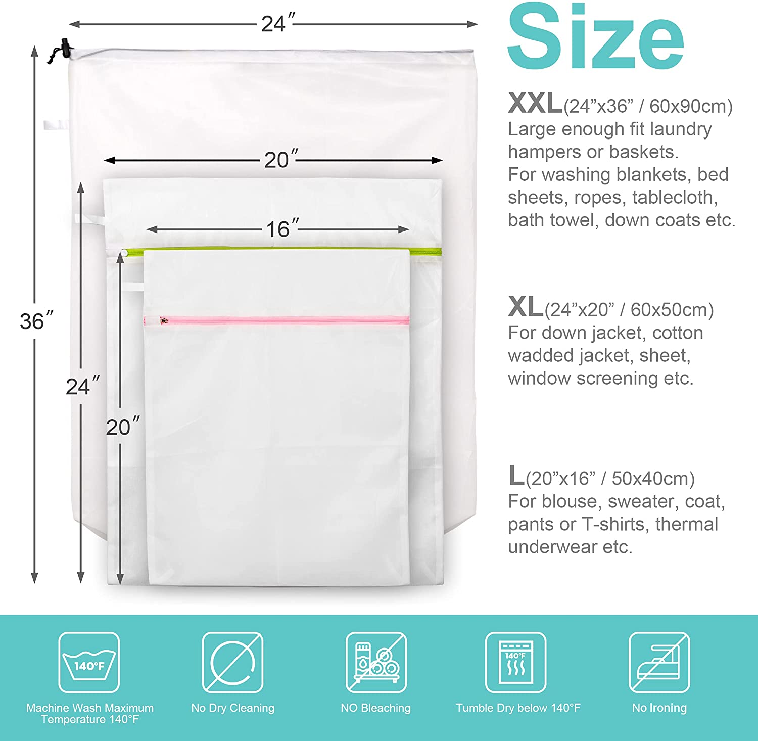 Fine Line With Drawstring Laundry Bag Clothing Wash Bag Fine Mesh